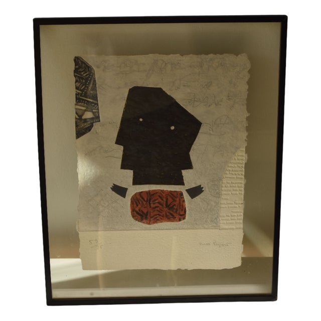 Max Papart, Script Girl, 1950s, Artwork on Paper, Framed For Sale