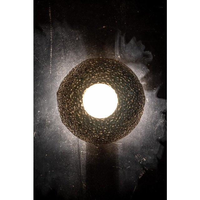 Alabaster and brass bronz cast sconce applique. They were made for a hotel in Salsomaggiore, Italy, astonishing pieces....