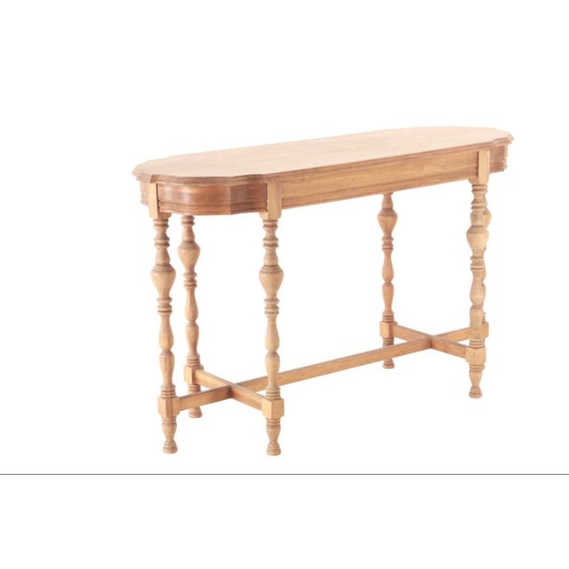 Wood Mid 20th Century Mae Heirloom Console Table For Sale - Image 7 of 9