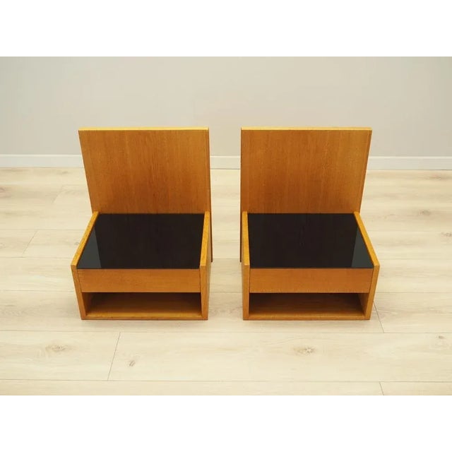 1960s Danish Hanging Bedside Cabinets by Hans J. Wegner for Getama, 1960s, Set of 2 For Sale - Image 5 of 12