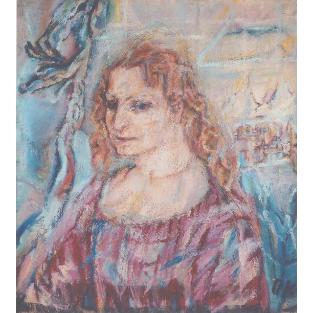 Oskar KOKOSCHKA (1886-1980) Portrait of Alma Mahler Color lithograph after a painting by the artist Signed in the plate On...