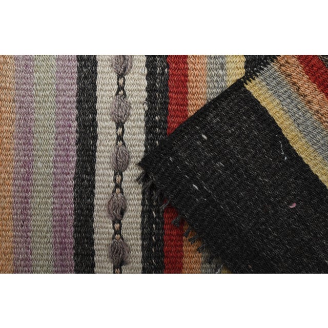 Vintage Turkish Oushak Handmade Wool Cotton Beige Runner Rug For Sale - Image 9 of 11