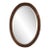 Friedman Brothers Oval Framed Bamboo Style Decorator Mirror For Sale