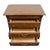 Brown Stanley Furniture Solid Oak Rustic Early American 27" Three Drawer Nightstand 3413-80 For Sale - Image 8 of 15