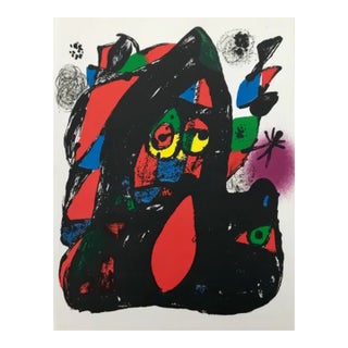Joan Miro Original Lithograph V4-C Mourlot 1981 For Sale