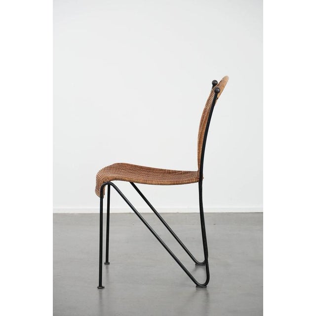 Vintage Chair with Cast Iron Frame by Frederick Weinberg For Sale - Image 5 of 14