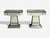 Mid-Century Modern Mid-Century Modern Style, Painted Wood, Distressed Glass, Mirrored Nightstands For Sale - Image 3 of 14