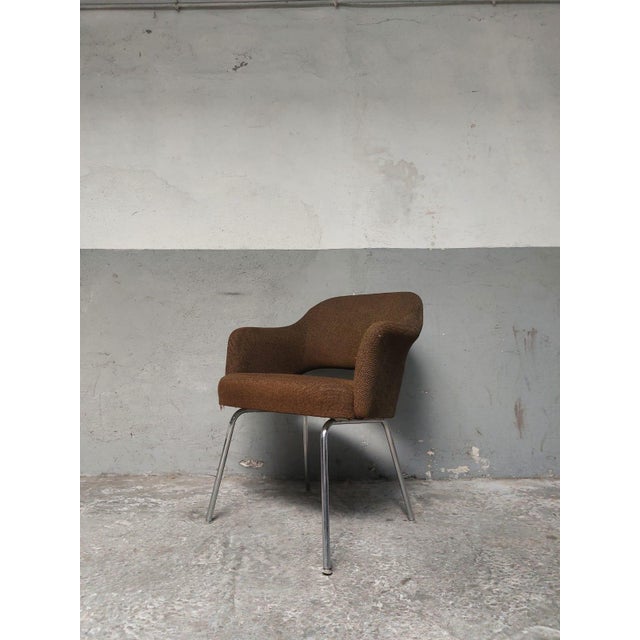 Vintage Lounge Chair in Woolen Fabric, 1960s For Sale - Image 10 of 18