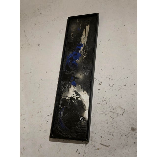 Black J. Feschotte, an Orientalist Lyrical Abstract Painting, 1990s, Wood For Sale - Image 8 of 12