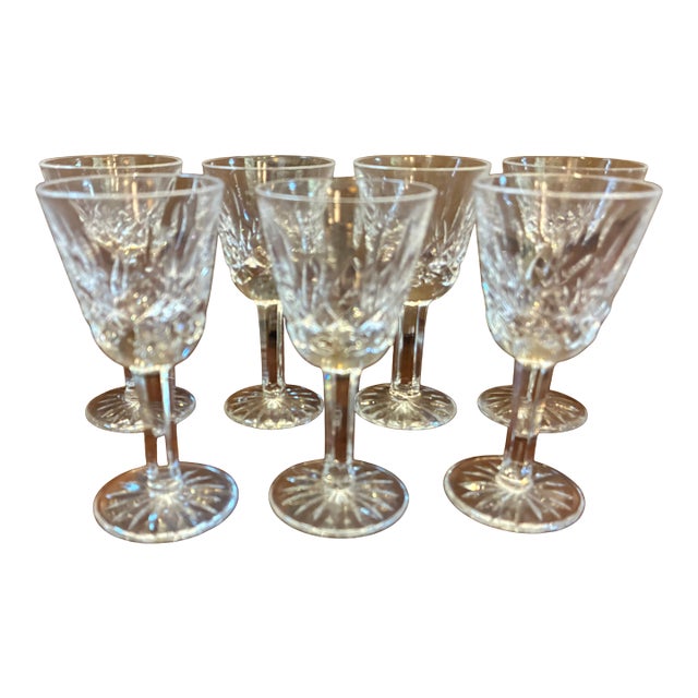 Late 20th Century Crystal Cordial/Liqueur Glasses - Set of 7 For Sale