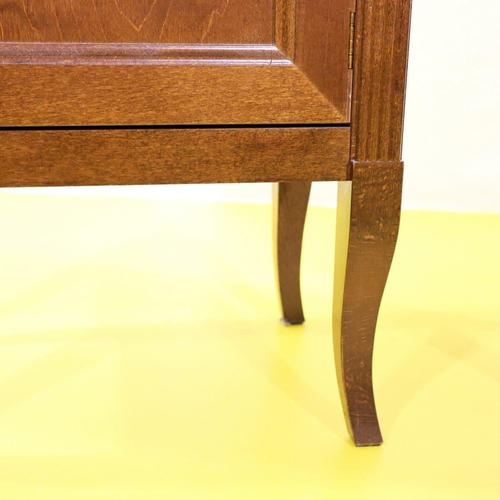Wooden Nightstands with Curved Legs, Set of 2 For Sale - Image 6 of 11