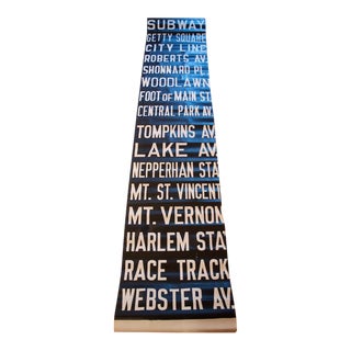 Pre-War New York Trolley Scroll For Sale