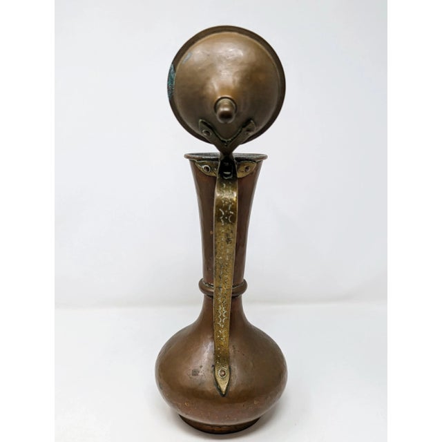 Vintage Copper Tea Pot Pitcher - Beautiful Patina For Sale - Image 4 of 13