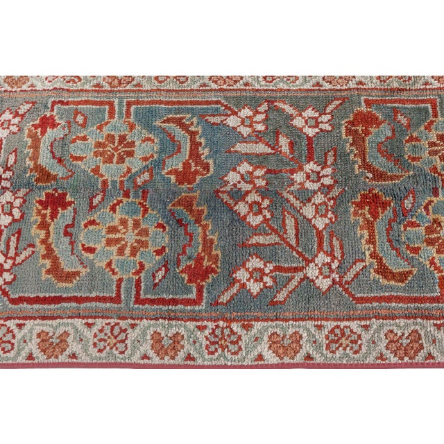 Doris Leslie Blau Vintage Turkish Oushak Fragment Runner Rug For Sale In New York - Image 6 of 9