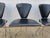 Vintage Linda Armchairs in Black Leather and Chromed Steel Frame by Arrben, 1980s, Set of 4 For Sale - Image 11 of 18
