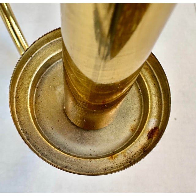 Vintage 18-Light Brass Chandelier in Style of Tommi Parzinger For Sale - Image 9 of 11