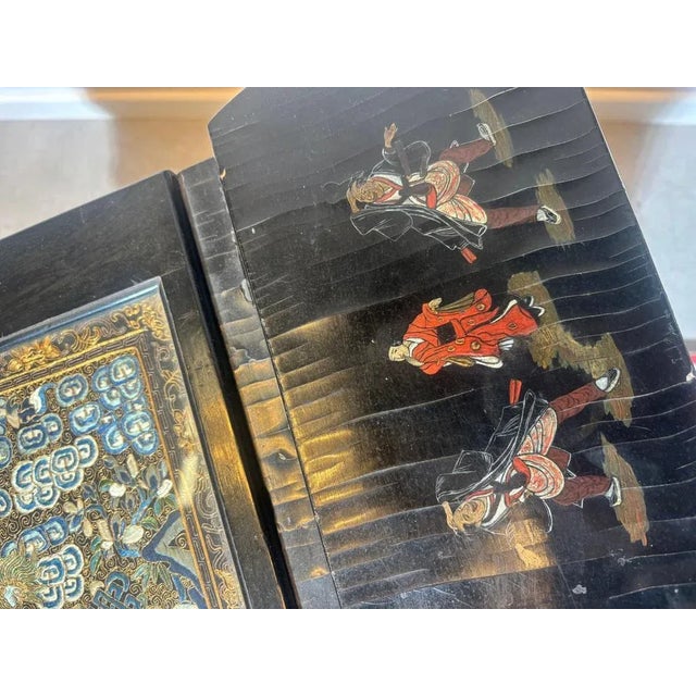 Textile Chinese Sewing Cabinet from Kanton For Sale - Image 7 of 14