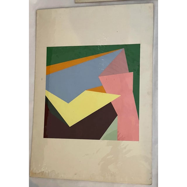 1980s Set of 5 1988 Abstract Silkscreen Studies by Gidon Ben Dor For Sale - Image 5 of 8