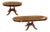 54" Round to 90" Oval Flame Mahogany Dining Table With Two Leaves, Seats 4 to 8 People, an Ap Exclusive by AntiquePurveyor For Sale