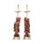Mid 20th Century Vintage Pair Of Carved Hard Wood Chinese Figural Table Lamps With Brass Hardware For Sale - Image 5 of 12