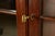 Henkel Harris Georgian Carved Mahogany Lighted Breakfront Bookcase Cabinet For Sale - Image 11 of 18