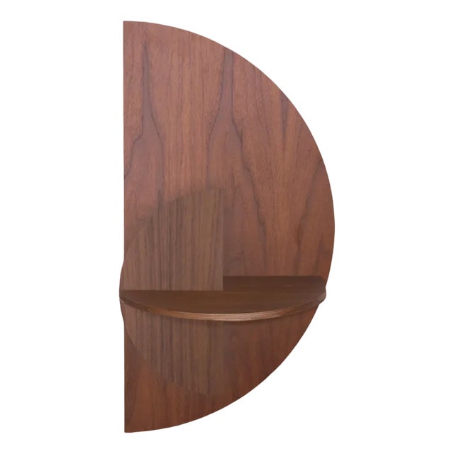 Alba Slim Nightstand in Walnut by Daniel García Sánchez for Woodendot For Sale
