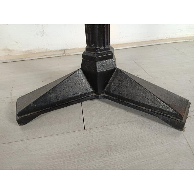 Black Art Deco Bistro Side Table from Fischel, 1920s For Sale - Image 8 of 15