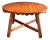 Vintage Alpine Scalloped Pine Log Dining Table For Sale
