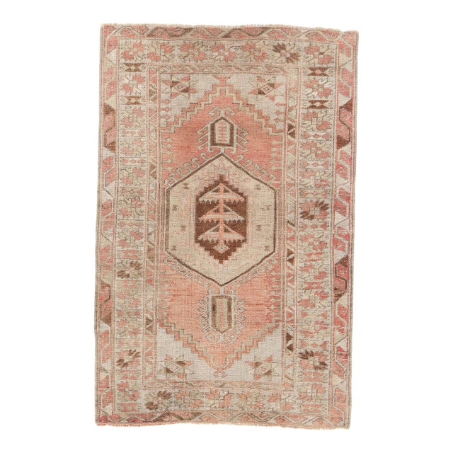 Vintage Turkish Oushak Rug, 03'03 X 05'00 For Sale