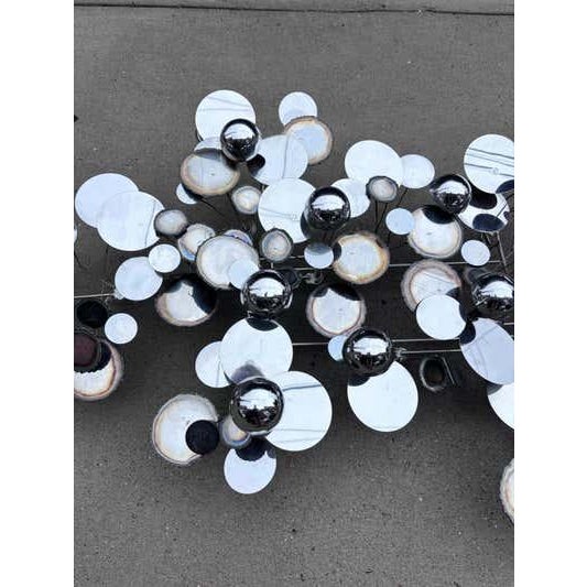 Mid-Century Modern Curtis Jere' Raindrop Wall Sculpture For Sale - Image 3 of 9