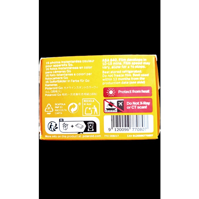 Modern New Sealed Double Pack Polaroid Go Color Film (16 Photos) For Sale - Image 3 of 3