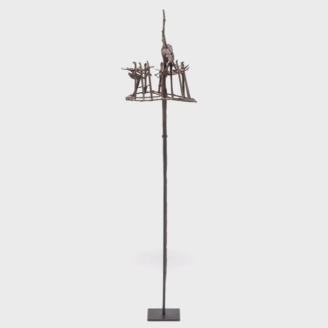 Yoruba Iron Osanyin Staff, C. 1900 For Sale - Image 4 of 7