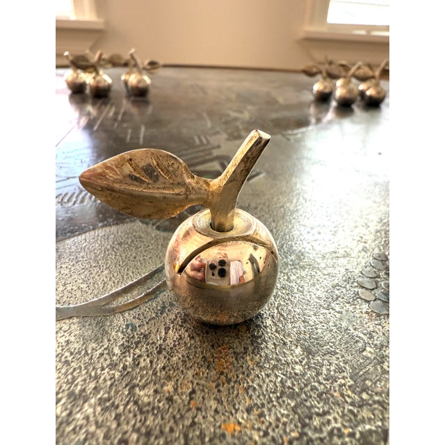 Set/12 Apple Place Card Holders With Baskets For Sale In Miami - Image 6 of 12