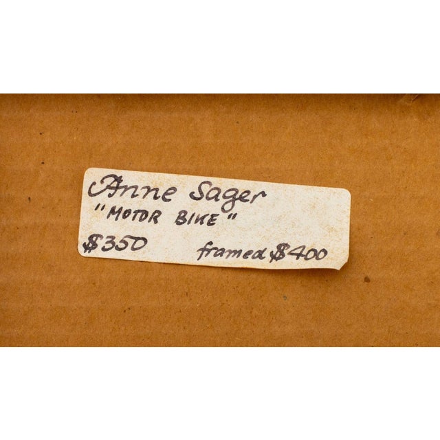 Late 20th Century Anne Sager "Motor Bike" Chromogenic Print For Sale - Image 5 of 5