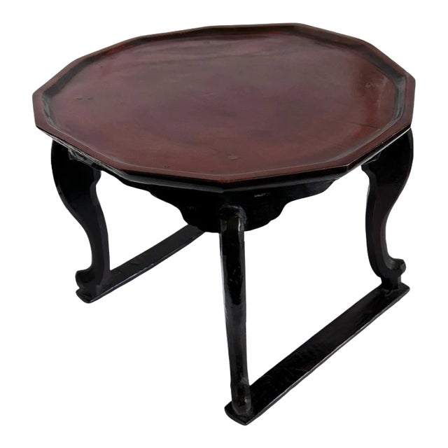 Antique Korean Lacquer Wood Soban Table Joseon Period For Sale