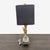Elegant Table Lamp With Gold Faux Coral Design and Black Shade For Sale - Image 4 of 9
