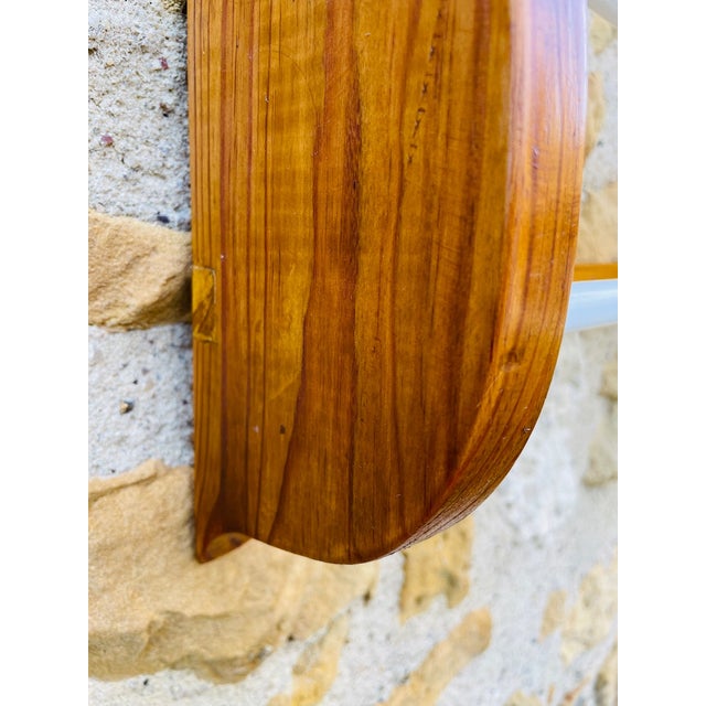 Wood Vintage Oak Wall Mount Rack, 1970s For Sale - Image 7 of 18