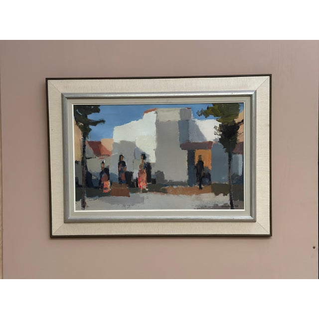 Stig Wernheden, Southern City Scene, 1960s, Oil on Canvas, Framed For Sale - Image 13 of 18