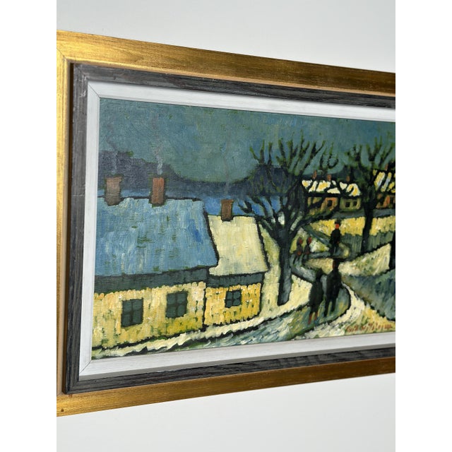 Erik Hilströml, Winter Landscape, 1960s, Oil on Panel, Framed For Sale - Image 7 of 18
