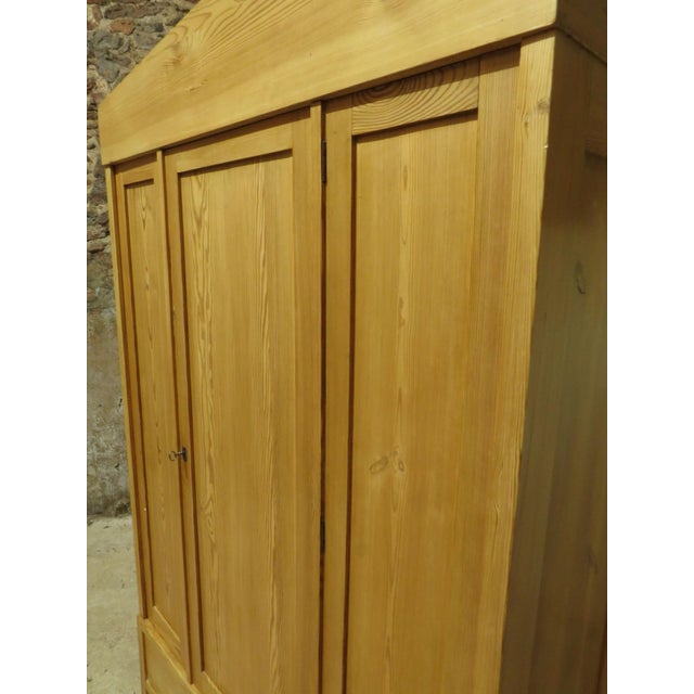 Antique Knockdown Wardrobe in Pine, 1890s For Sale - Image 11 of 18