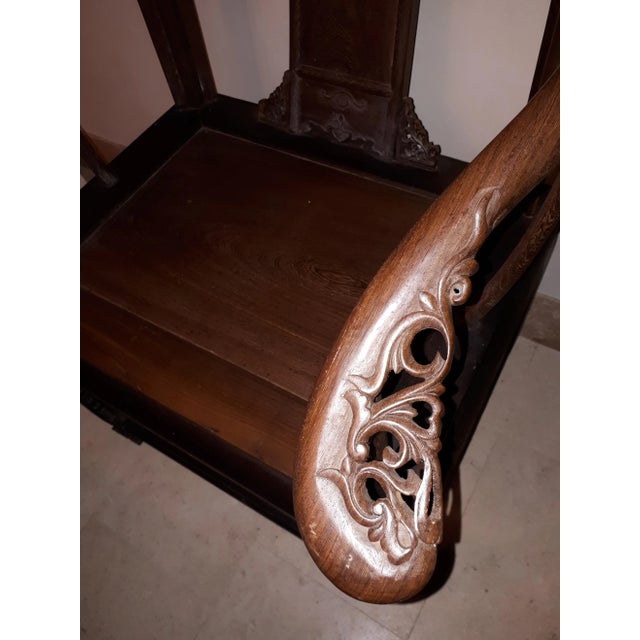 Brown 19th Century Wooden Armchair For Sale - Image 8 of 11