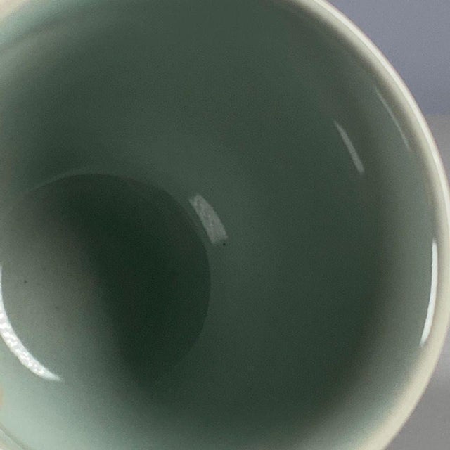 Ceramic Vintage Blue & White Porcelain Teacup – "Hundred Shou" Character Motif, Republic Style For Sale - Image 7 of 9