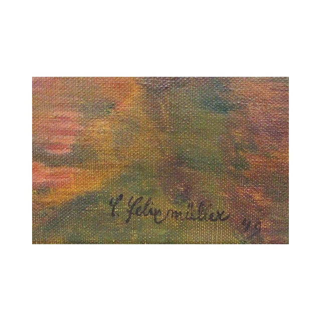 Conrad Felixmüller, Landscape, 1949, Oil on Canvas For Sale - Image 4 of 7