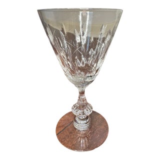 Mid 20th Century Duncan & Miller “Willow” Crystal Wine Glasses - Set of 8 For Sale