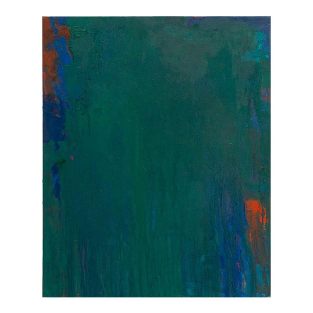 Robert O'Meara Abstract Composition in Green Oil For Sale