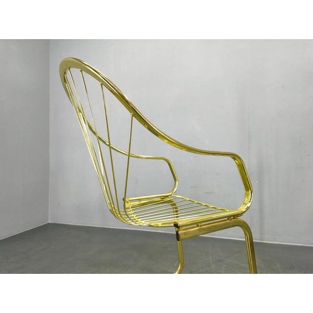 Brass Dining Chairs by Gastone Rinaldi for Rima, Italy, 1970s, Set of 5 For Sale - Image 15 of 18