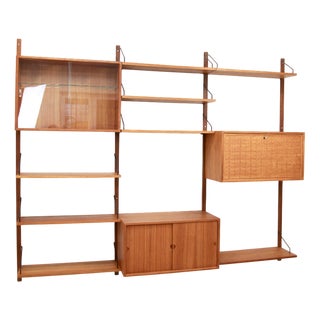 Royal System Shelving System in Teak from Poul Cadovius, 1960s, Set of 15 For Sale
