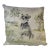 16" Square Pillow Embellished With a Stoic Silver Schnauzer Dog Portrait - Made in the U K For Sale
