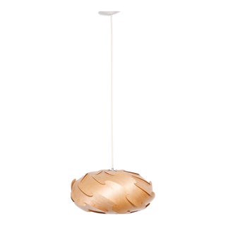 Sculptural Birch Wood Pendant Lamp For Sale