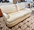 Cream Pair of Century Furniture Upholstered Silk Sofas With Scalamandre Fabric For Sale - Image 8 of 9